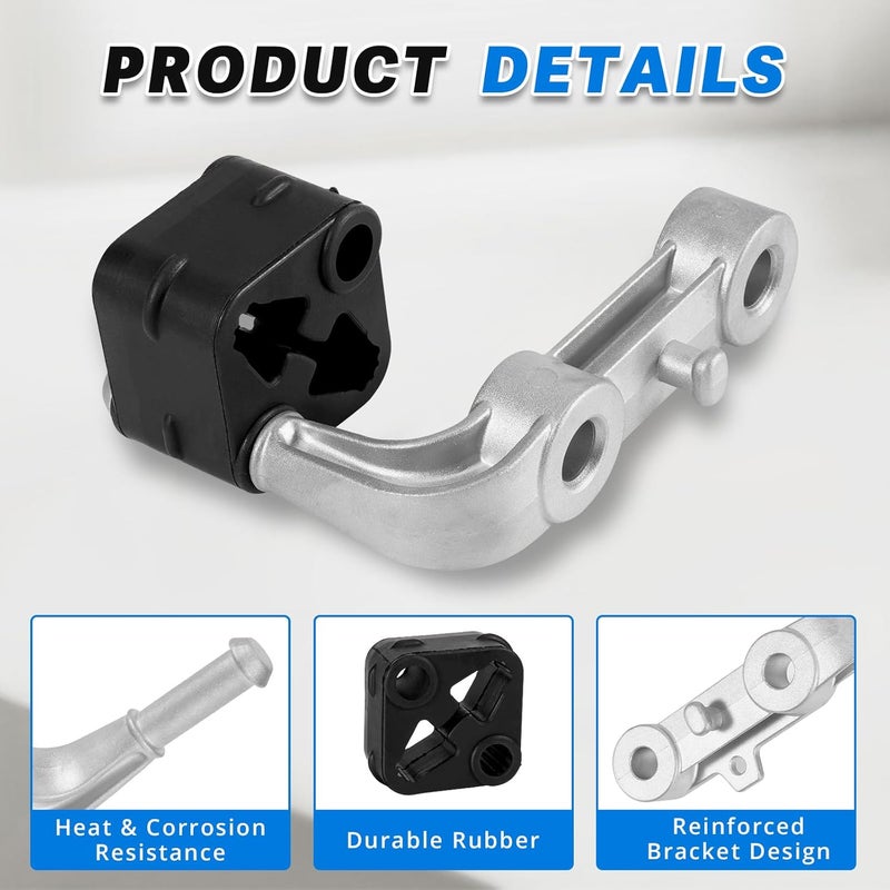 Lazenta 68275662AB Exhaust Bracket Muffler Support Rubber Isolator Hanger Assembly Rear Left & Right Compatible with 2019-2025 Ram 1500 3.0L 5.7L 6.2L, Driver Passenger Side 4PCS - Image 4